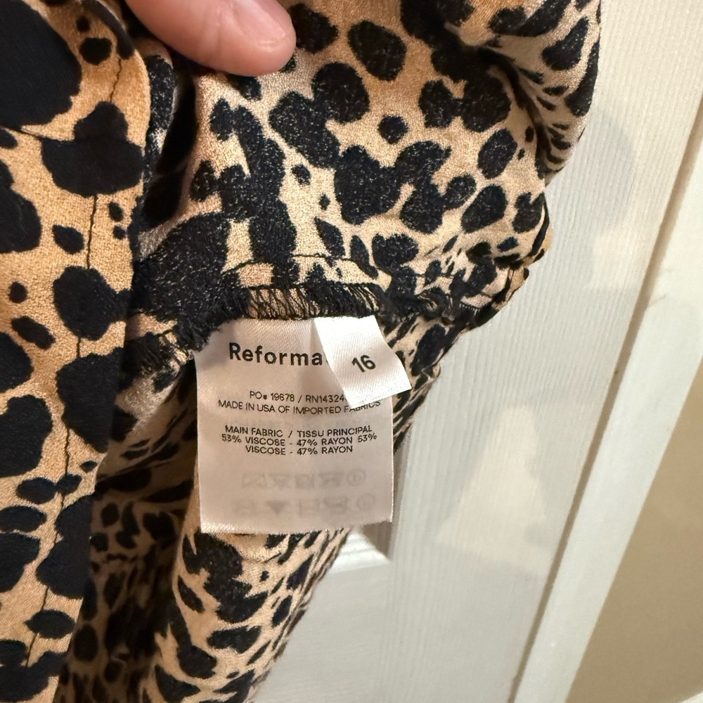 Reformation Black and Tan Maxi Skirt - Picture 3 of 5
